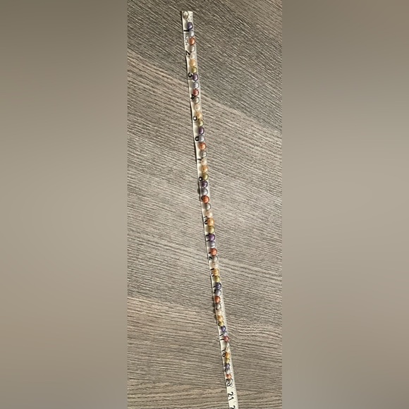 Multi colored pearl necklace - Picture 4 of 7